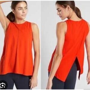 NWOT Womens Athleta Foothill Seamless Red Tank Size Large
